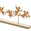 Floristik24 Stolní dekorace Vánoční anděl kovový stojanový rošt 50 × 17cm