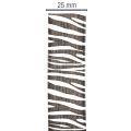 Dárková stuha s potiskem zebry, šířka 25 mm, délka 20 m | Floristik24.cz