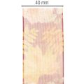 Dárková stuha v podzimních barvách, organzová stuha s květinovým vzorem, 40mm, 15m | Floristik24.cz