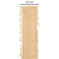 Dekorativní bavlněná stuha, rustikální styl, s třásněmi, 40 mm, 30 m | Floristik24.cz
