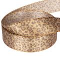 Dárková stuha s leopardím vzorem pro kreativní dekorace a floristiku, 25 mm x 20 m | Floristik24.cz