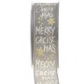 Floristik24 Stuha &quot;Merry Christmas&quot; šedá, zlatá 40mm 20m