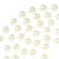 Floristik24 Perlová šňůrka bílá 10mm 6m
