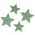 Floristik24 Craft stars mint zelená 4-5cm 40ks