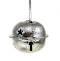 Floristik24 Vánoční ozdoba na stromeček zvonek kovový 4cm stříbrný 12ks