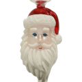 Floristik24 Sklo na stromeček Santa Claus Barva na vánoční stromeček V34cm