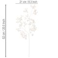 Umělá větvička z bílých bobulí, dekorační/řemeslné potřeby, 52 cm | Floristik24.cz