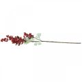Floristik24 Umělá větvička z bobulí červená umělá větvička Vánoční dekorace 74cm