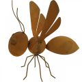 Floristik24 Dekorativní figurka včelky, kovový hmyz, zahradní dekorace s patinou L20cm H19cm