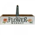 Floristik24 Truhlík na rostliny, květinová dekorace, dřevěný truhlík na osázení, truhlík nostalgický vzhled 41,5×16cm