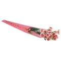 Floristik24 Květinová taška se srdíčky růžová Na růži 50cm 50ks