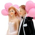 Floristik24 Svatební pár s balónky 14cm