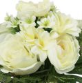 Floristik24 Svatební kytice bílá Ø30cm V 28cm
