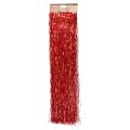 Floristik24 Vánoční ozdoba na stromeček Vánoční, vlnité pozlátko červené třpytivé 50cm