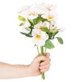 Umělá vánoční růžová kytice, vánoční kytice, 35 cm, 6 kusů | Floristik24.cz