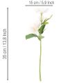 Umělá vánoční růžová kytice, vánoční kytice, 35 cm, 6 kusů | Floristik24.cz