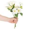 Umělá vánoční kytice růží, bílá, umělá vánoční dekorace | Floristik24.cz