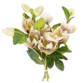 Floristik24 Vánoční dekorace z umělých květin růží, kytice 30 cm, 4 kusy