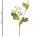 Vánoční dekorace z umělých květin růží, kytice 30 cm, 4 kusy | Floristik24.cz