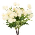 Floristik24 Umělý květ chryzantémy, krémově bílá kytice, dekorativní větvička, velká 56 cm, 4 kusy