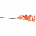 Floristik24 Orchidej umělá květina Cymbidium Orange 74cm