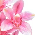 Floristik24 Cymbidium orchidej umělá 5 květů růžová 65cm