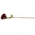 Floristik24 Umělá květina jiřina červená hedvábná květina podzimní 78cm Ø3 / 15cm