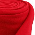 Floristik24 Ozdobný fleece červený 15cm 5m