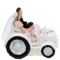 Floristik24 Dekorativní ženich a nevěsta na traktor H10cm