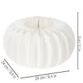 Papírový kroužek s voštinovou dýní, kulatý, velký, na sušené květiny a podzimní dekoraci 24cm, 4 ks | Floristik24.cz