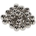 Floristik24 Dekorativní korálky, stříbrná metalíza, 14 mm, 35 kusů