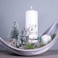 Floristik24 Vánoční dekorace, jedle deco, mini jedle zelená zasněžená V15cm Ø9,5cm 6ks