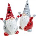 Floristik24 Deco Gnome stojánek na čajovou svíčku vánoční H18cm 2ks