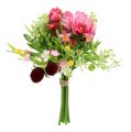 Floristik24 Dekorativní kytice růžová 20cm