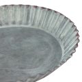 Floristik24 Dekorativní forma na pečení z plechových plátů zinkově šedá Ø14,5cm 6 kusů