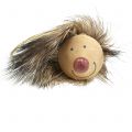 Floristik24 Ozdobný věšák ježek s kožíškem 6,5cm 8ks