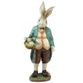 Floristik24 Dekorativní zajíček králík muž košík Velikonoční vajíčka ozdobná figurka V39cm