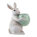 Floristik24 Dekorativní králík s konvičkou dekorativní figurka stolní dekorace Velikonoce V22,5cm