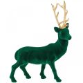 Floristik24 Deco jelen stojící zelené zlato vánoční dekorace figurka 40cm