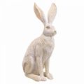 Floristik24 Deko králík sedící deko figurky králík pár V37cm 2ks