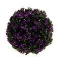 Floristik24 Ozdobná koule fialová z květin rostlinná koule umělá Ø15cm 1ks
