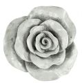 Floristik24 Deco rose šedá 13cm