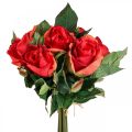 Floristik24 Deco růže kytice umělé květiny růže červená H30cm 8ks