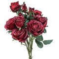 Floristik24 Deco růže červené umělé růže hedvábné květy 50cm 3ks