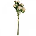 Floristik24 Deco Roses krémové umělé růže hedvábné květiny 50cm 3ks