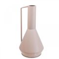 Floristik24 Dekorativní váza kovová dekorativní džbán světle růžová 19,5cm V38,5cm