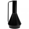 Floristik24 Dekorativní váza kovová černá rukojeť dekorativní džbán 14cm V28,5cm