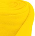 Floristik24 Dekorační fleece žlutý 15cm 5m