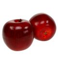 Floristik24 Dekorativní jablka červená, lakovaná Ø8cm 6ks