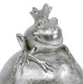 Floristik24 Ozdobná figurka žába na kouli stříbrná 8cm 4ks